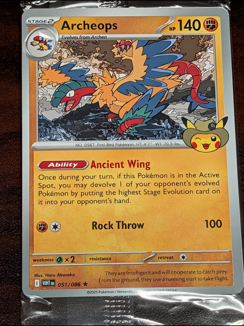 Archeops Pokémon Card Promo Field museum Chicago